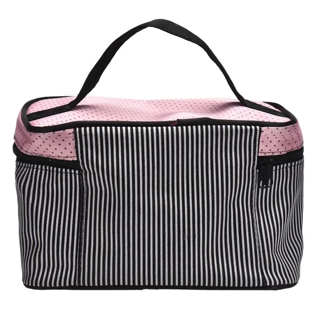Cosmetic bag with bow- 2 colors