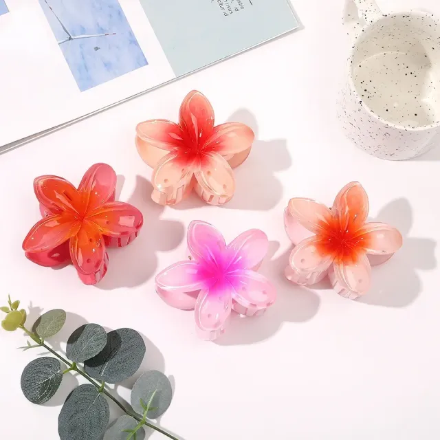 Barrette à cheveux en forme de pétale de fleur pour femmes