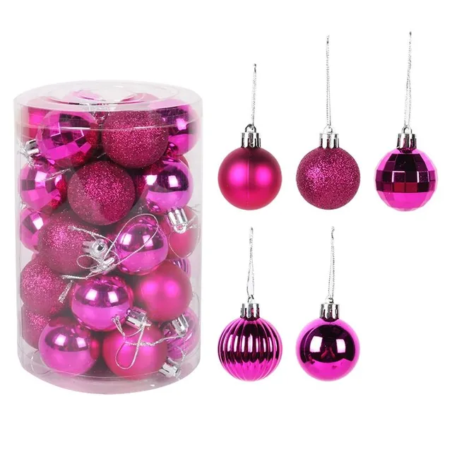 Set of Christmas decorations - different colours