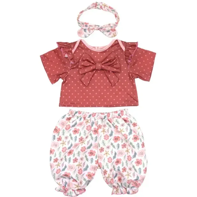 Clothing for baby doll 55 cm large - Set of dresses and socks