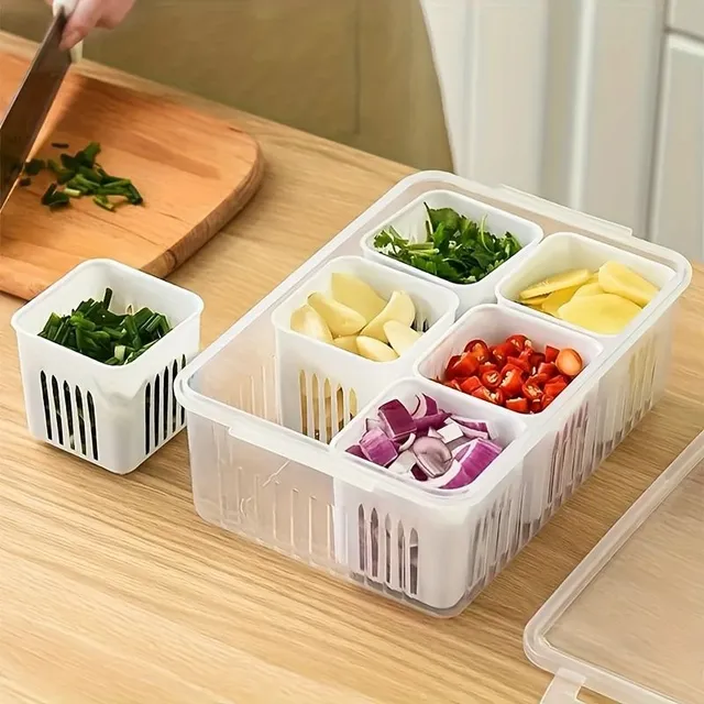 Practical Plastic Storage Kit for Fridge - For Fruit, Vegetables and More Food