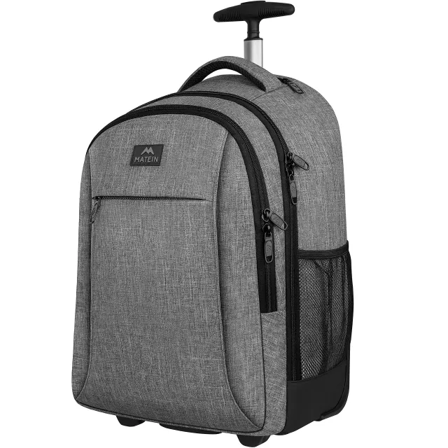 Backpack with wheels, waterproof, for travel, with pocket for laptop