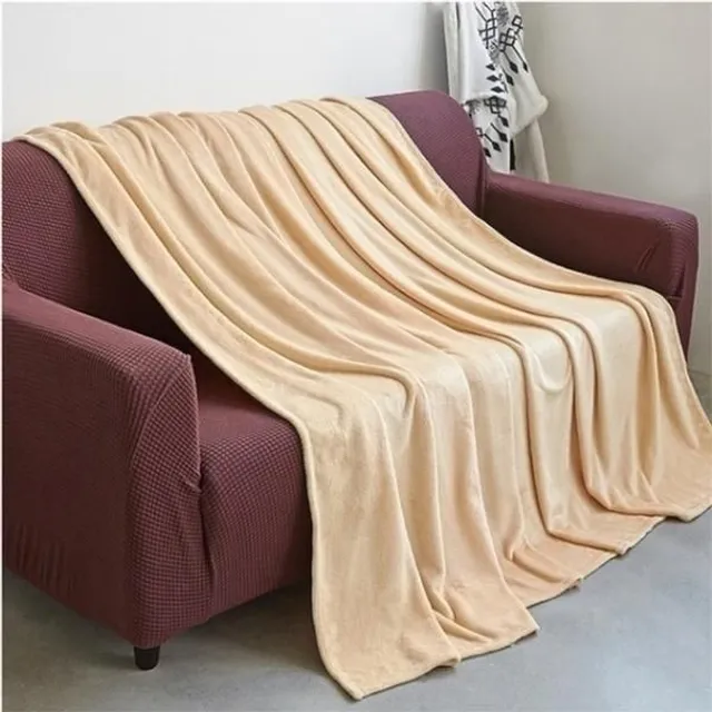 Lightweight thin mechanical flannel blanket Super warm soft blankets