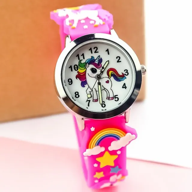 Children's watch with unicorn