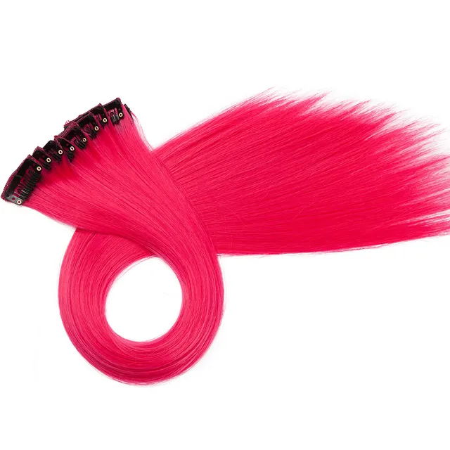 Clip in color hair extensions 80g