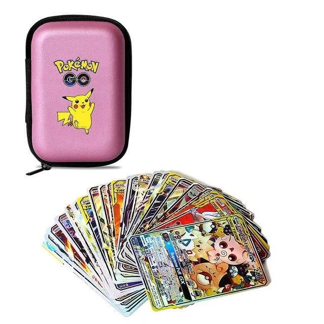 Úložný box na karty Pokémon + 10 kariet 10 PCS card