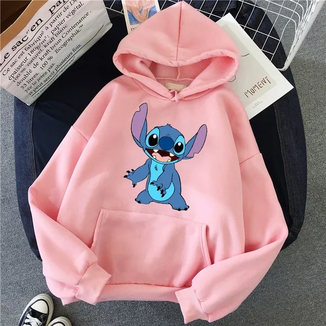 Női sportos pulóver Stitch