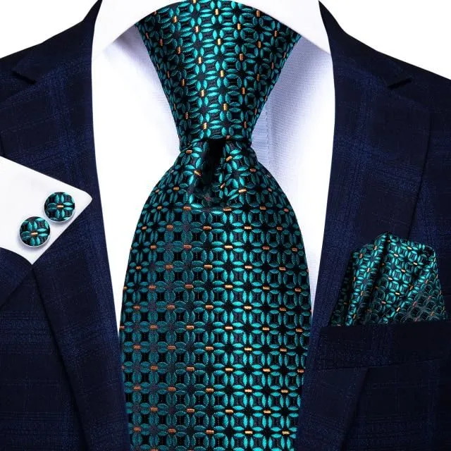 Luksusowy jedwabny krawat męski sn-3328