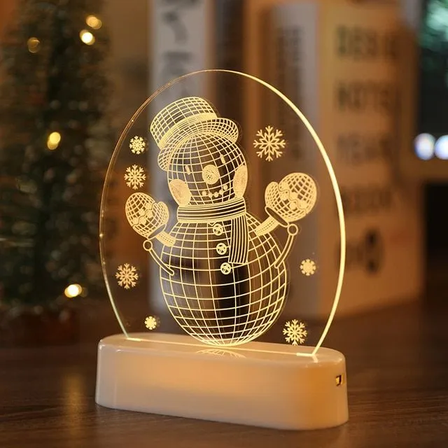 3D led night light