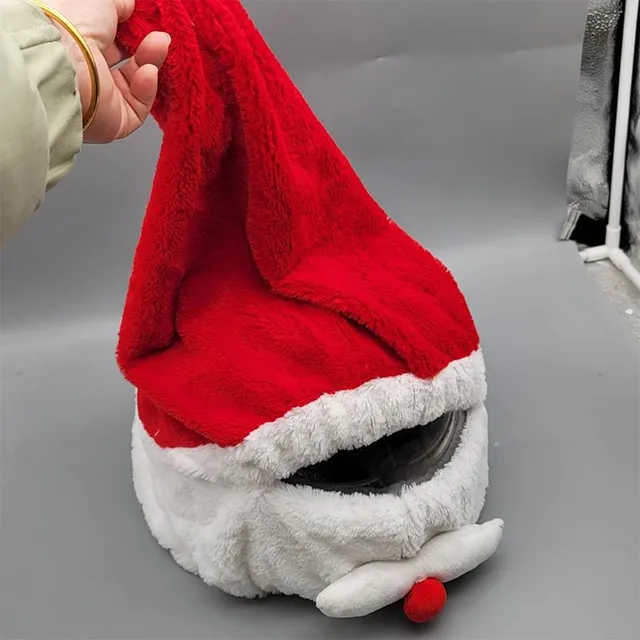 Motorcycle hat/helmet cover - Santa