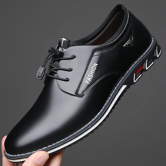 Men's leather fashion shoes, social loafers with soft sole