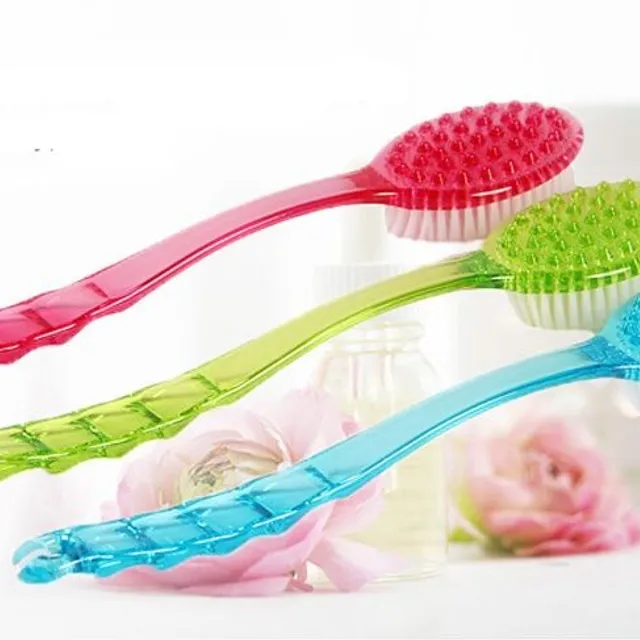 Massage brush with long handle - 3 colors