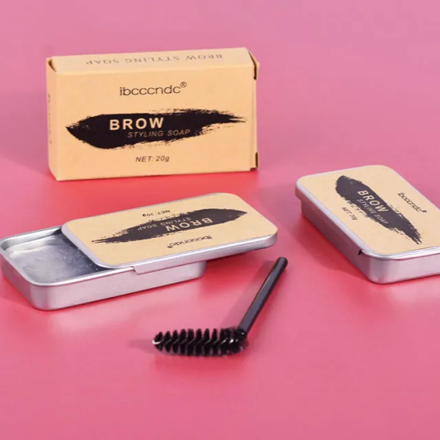 Eyebrow shaping gel and brush set