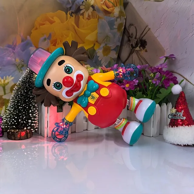 Toy: dancing clown car with light and sound