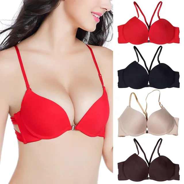 Women's bra with fastener front A540