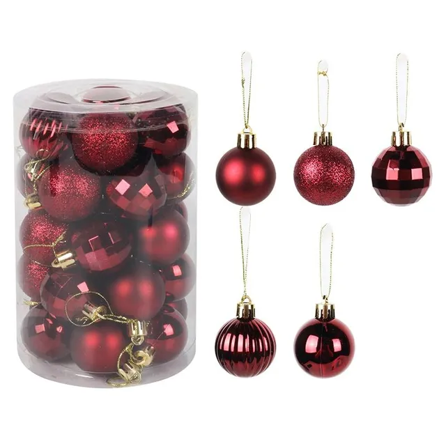 Set of Christmas decorations - different colours