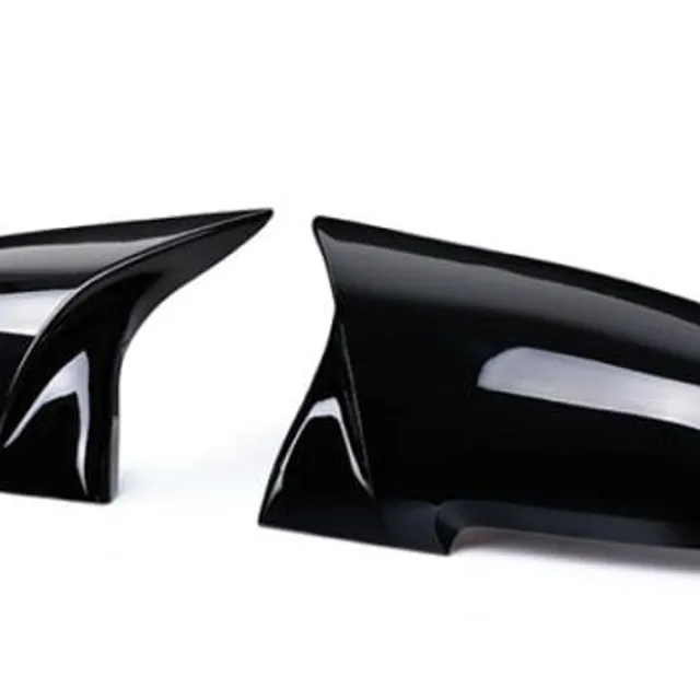 Capac oglindă retrovizoare neagră pentru BMW - 2 bucăți