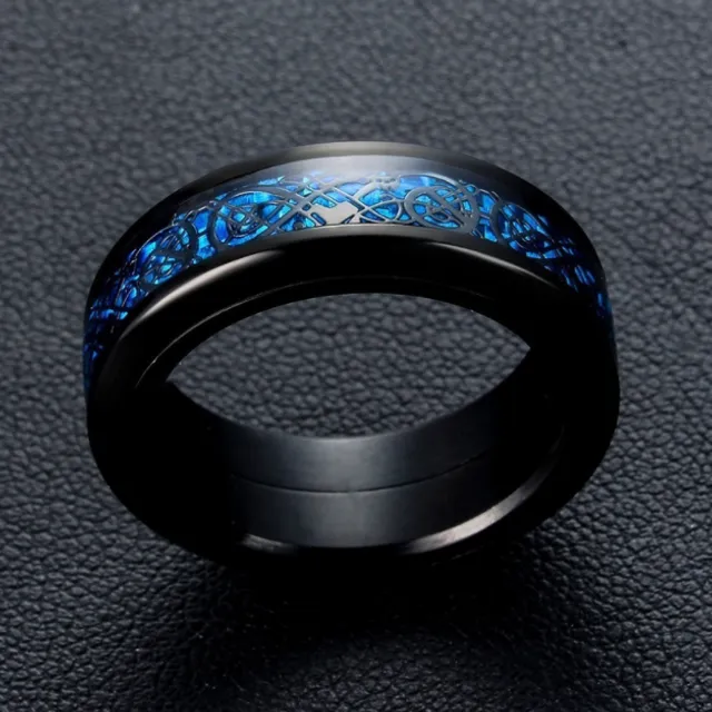 Půvabný párový prsten z nerezové oceli