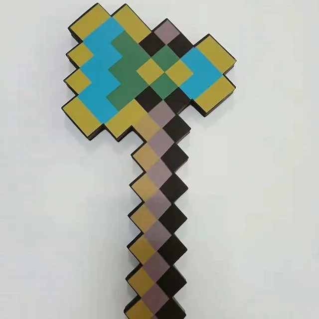 Children's toy with the motif of the popular game Minecraft