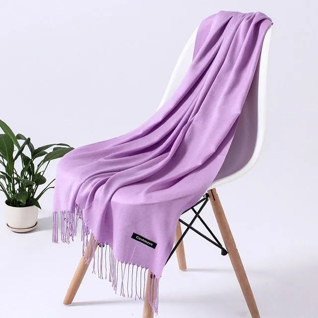 Luxurious long scarves KIXI 110g-light-purple