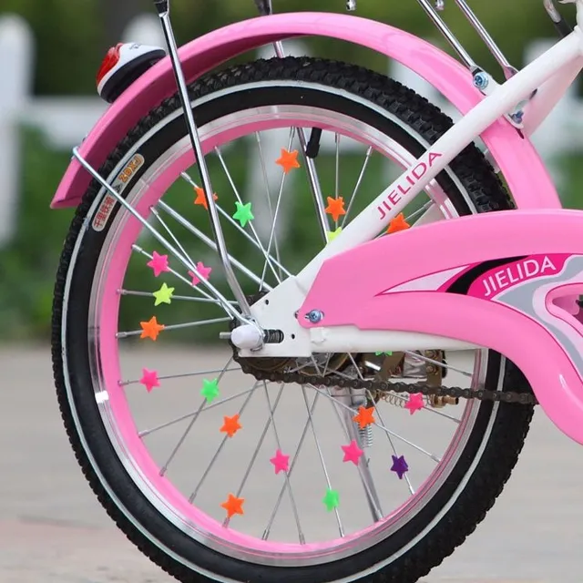 Star-shaped bike ornaments