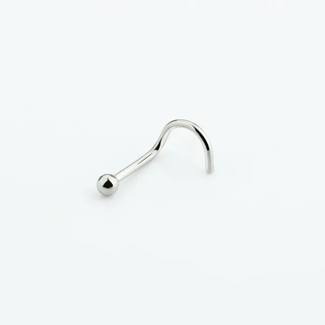 Decent nose piercing with curved end - 4 colours