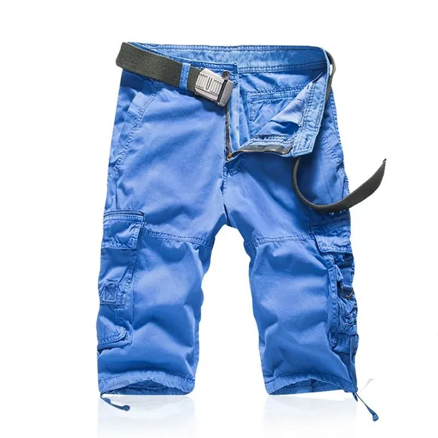 Pantaloni scurți cargo confortabili pentru bărbați cu model de camuflaj