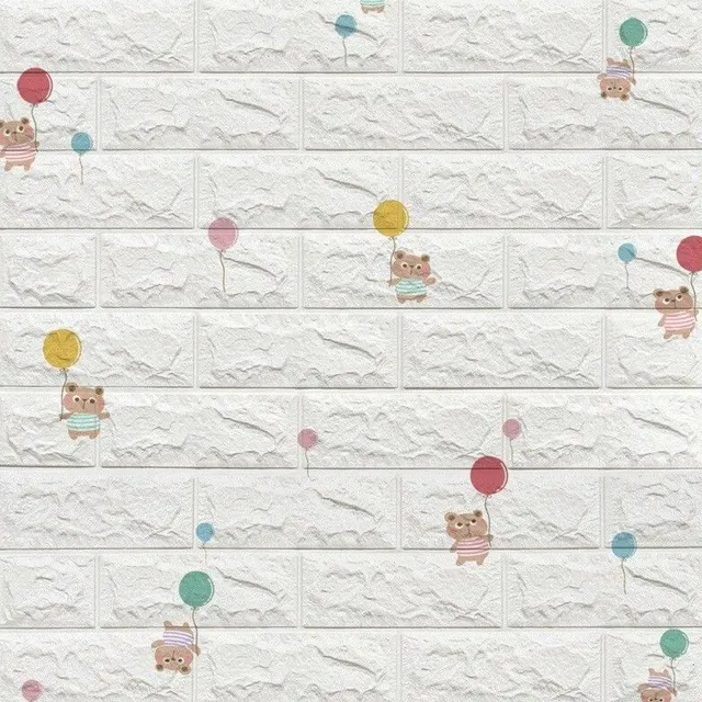 Self-adhesive wallpaper on wall G2355