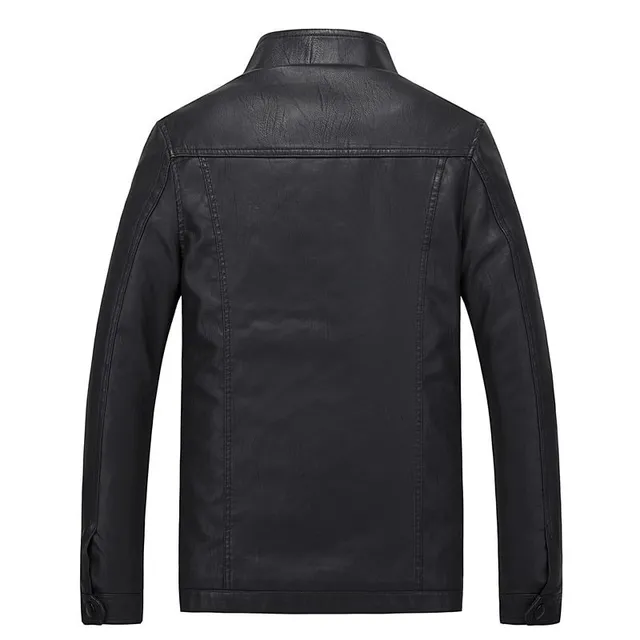 Jachetă de piele pentru motocicliști pentru bărbați