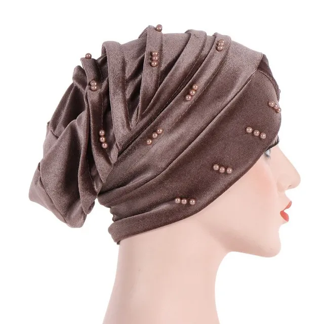 Women's turban with beads