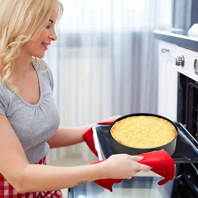 Ensemble de 3 moules à gâteau avec fond amovible - rond, en cœur et carré