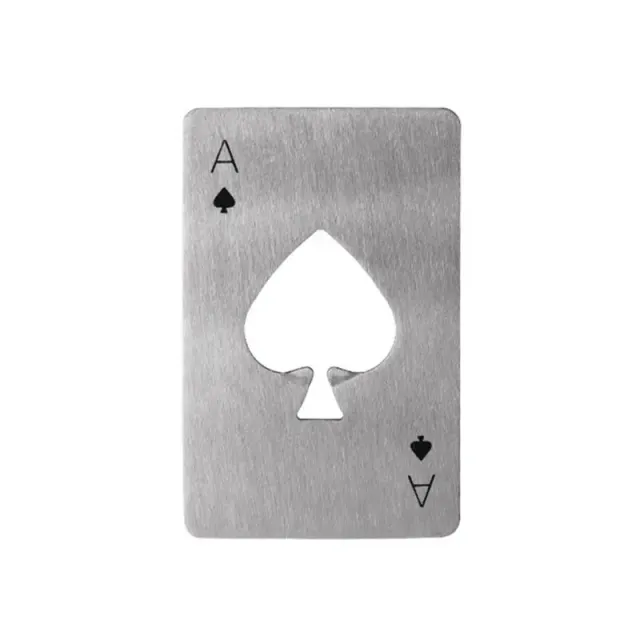 Design bottle opener in the shape of poker cards - stylish and practical supplement for each household