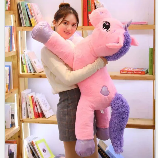 Unicorn de lux din pluș 80cm/110cm