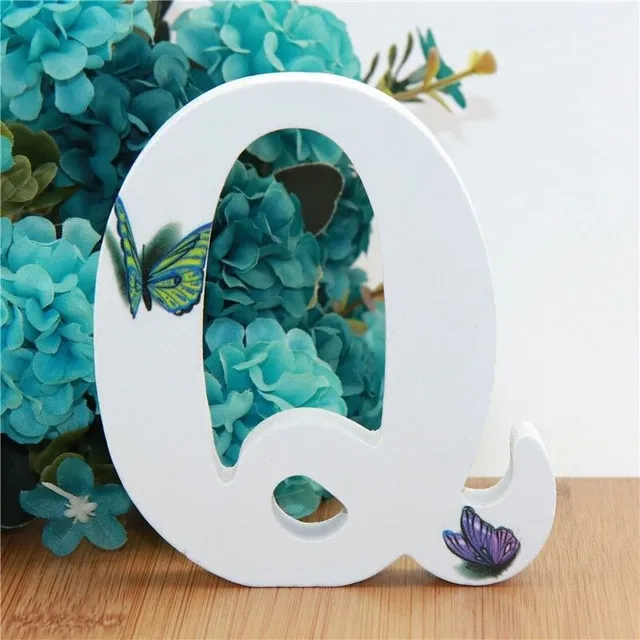 Decorative wooden letter butterfly K Tama dekorativni-drevene-pismeno-s-motyly-q