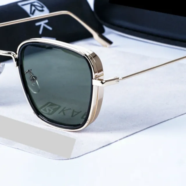 Luksusowe kwadratowe okulary przeciwsłoneczne dla mężczyzn i kobiet