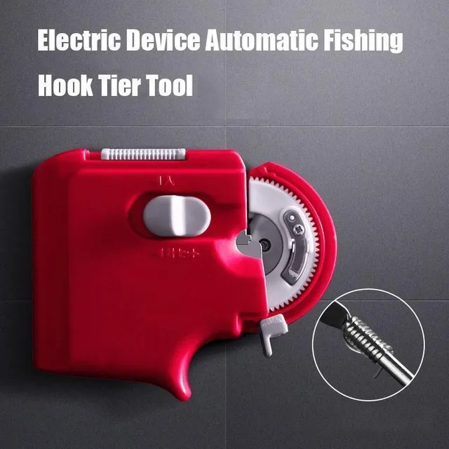 Dispozitiv electric portabil automat pentru legat cârlige de pescuit - Mașină pentru legat cârlige de pescuit Accesorii de pescuit Cârlige rapide Dispozitiv manual
