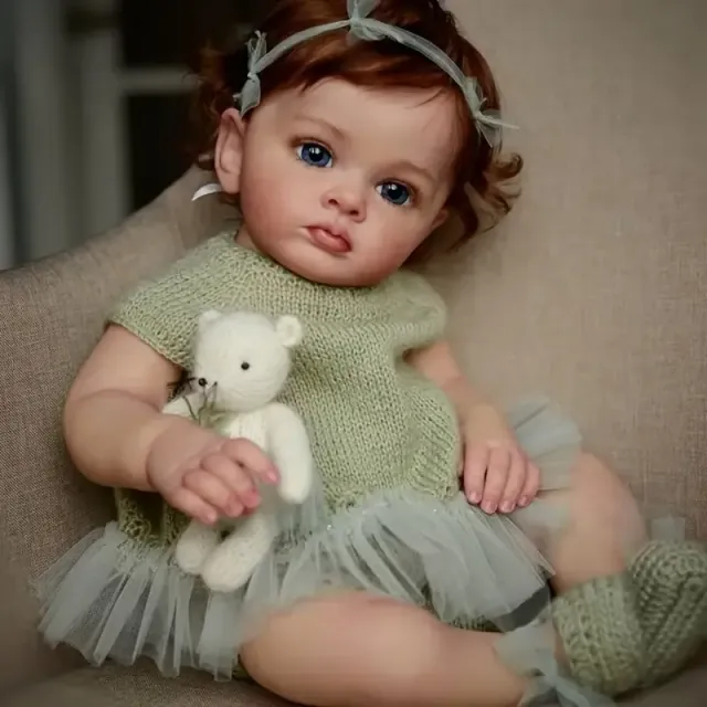 60cm bábika znovuzrodená, ručne maľovaná bábika s farebnou Genesis, vysoká kvalita 3D bábika, vianočný darček