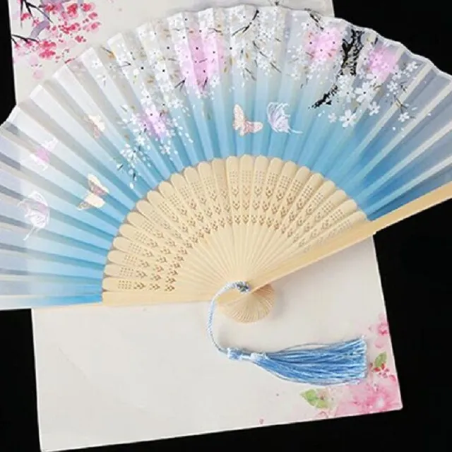 Japanese fan with floral motif