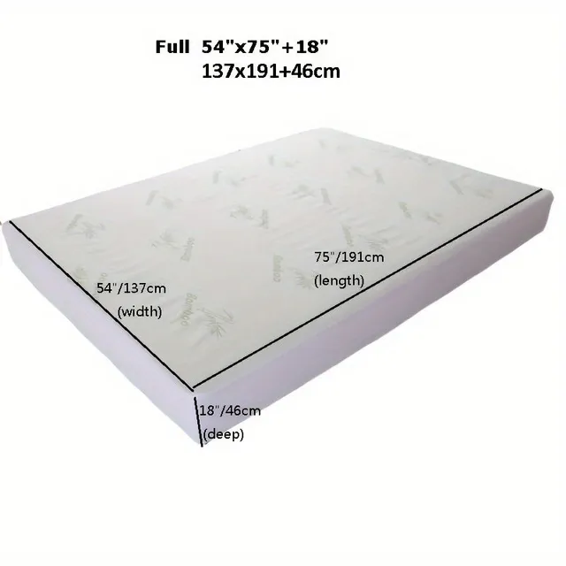 Protector mattress made of bamboo fiber, waterproof and ultra soft breathable, for bed, for comfort and protection, with deep pocket, washable