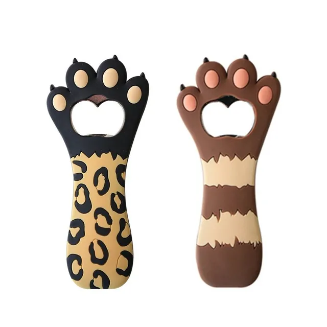 Bottle opener in the shape of a paw