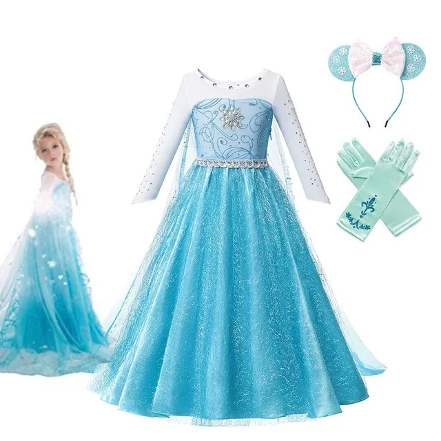 Robe magnifique pour fille Elsa