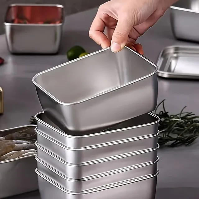 Stainless steel food containers with lid