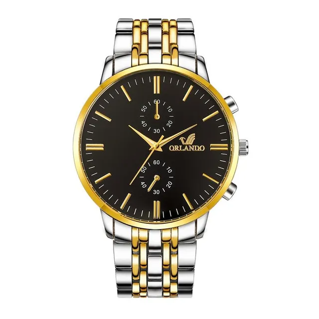 Stylish men's stainless steel watch