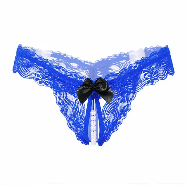 Women's erotic thong with beads