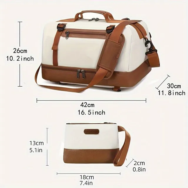 Multifunctional travel bag, sports bag for gym, spacious weekend travel bag