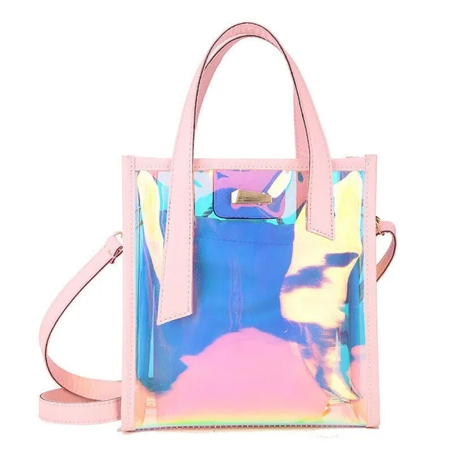 Women's holographic bag with shoulder strap