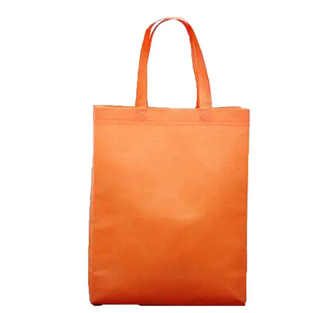 Moderní klasická jednobarevná stylová nákupní plátěná taška s velkým uchem