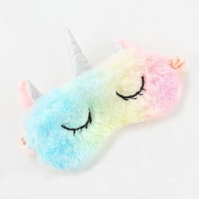 A mask for sleeping with a unicorn