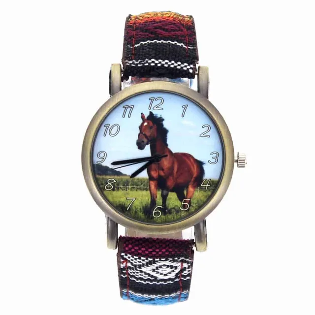 Baby watch with horse motif