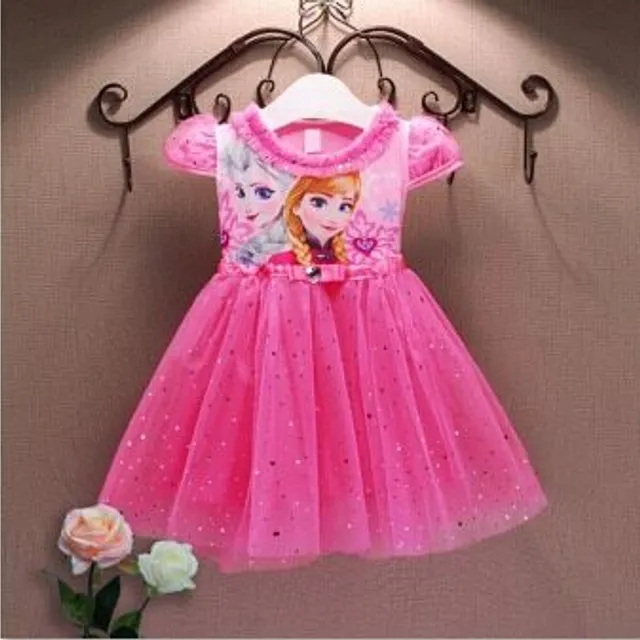 Children's dress Frozen 10t dress-pink